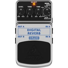 Behringer DR600 Digital Reverb Effekt Pedál Behringer DR600 Digital Reverb Effekt Pedál