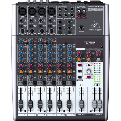 Behringer Xenyx Q1204USB Keverő USB-csatlakozóval
