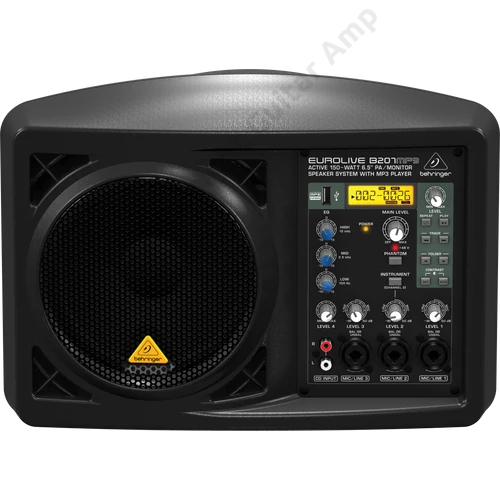Behringer EUROLIVE B207MP3 150W Aktív Hangfal 4-csatornás Keverővel
