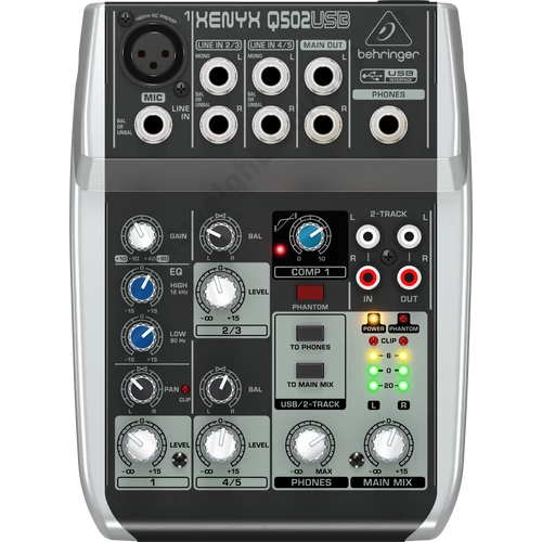 Behringer XENYX Q502USB Analóg Mixer/USB Audio Interfész