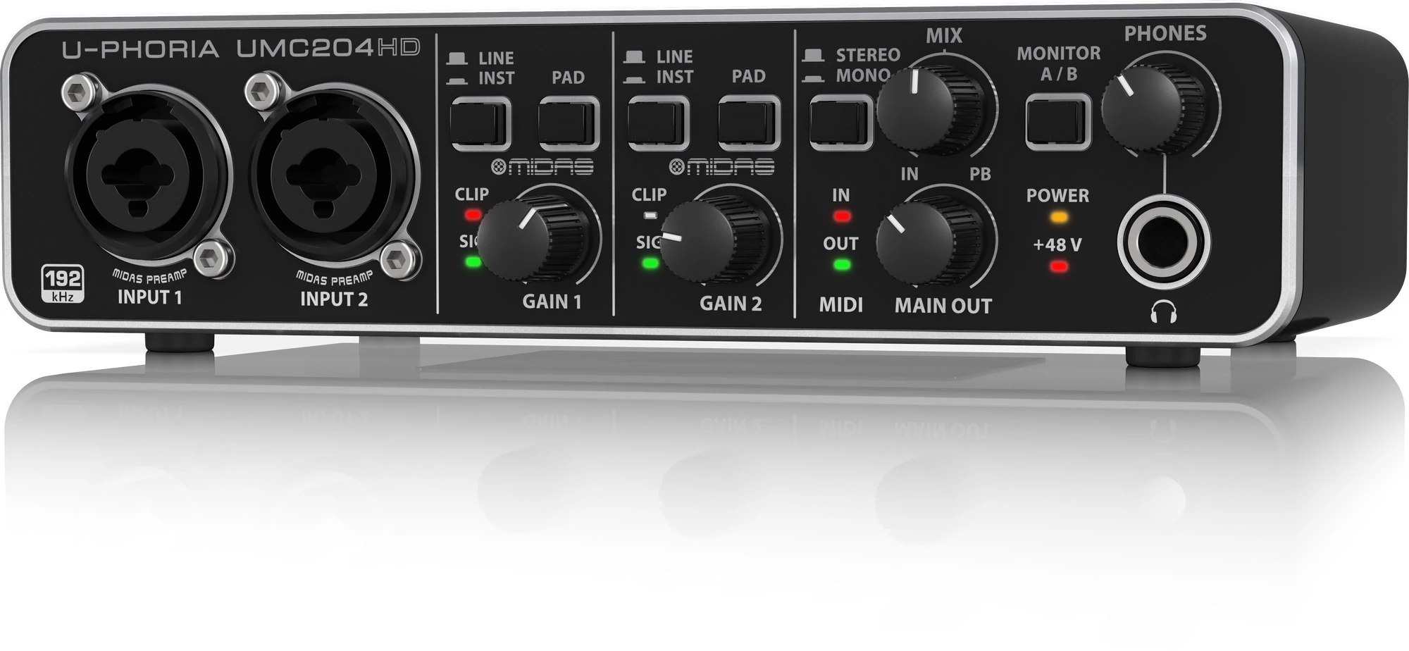 Behringer U-Phoria UMC204HD USB Audio Interfész